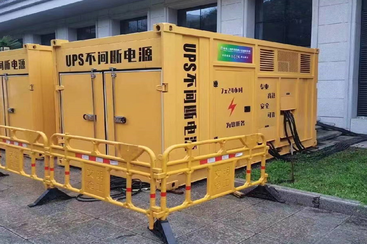 扎赉诺尔发电机租赁施工现场